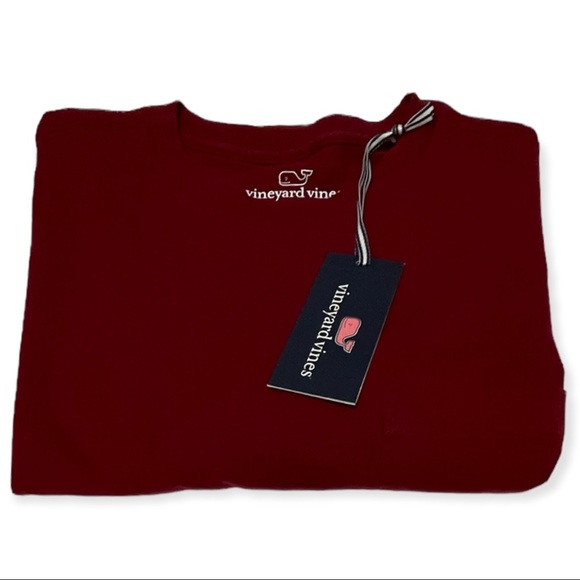 VINEYARD VINES Mens College T-Shirt Chest Pocket Crewneck Short Sleeve Tee - Picture 2 of 6